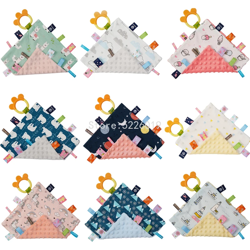 

Baby Stuffed Animal Toys Soft Plush Toy Baby Rattles Toys For 0-24 Months Newborns Comfort Soothing Towel Infant Teether Toys