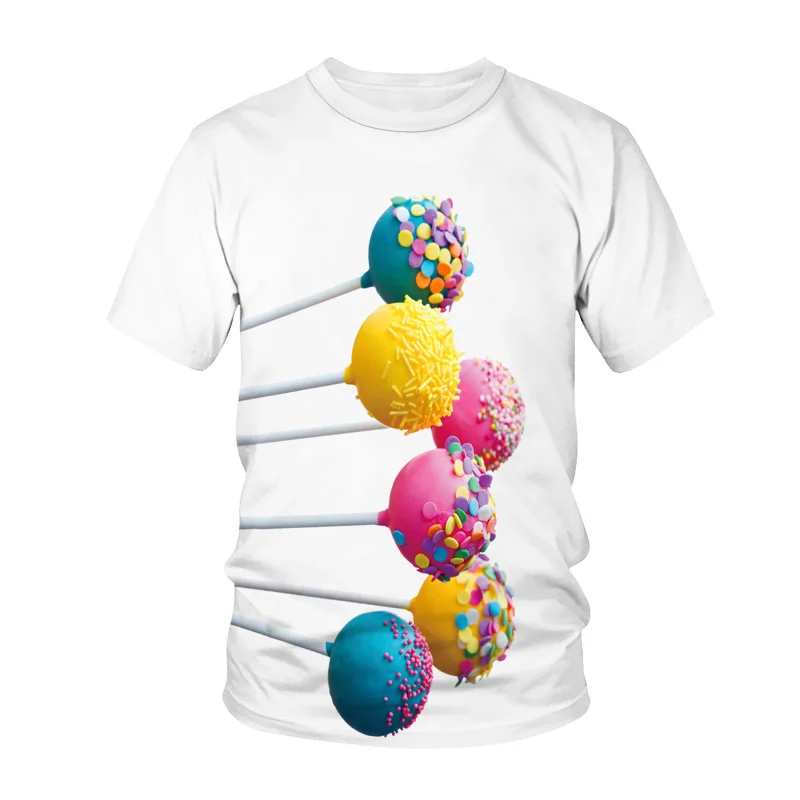 

Sugar Fruit Food 3D Print Men's T-Shirt Hamburger SnacksTees Tops Women Tshirt Streetwear Sweatshirt Cute Kids Girls Boy Clothes