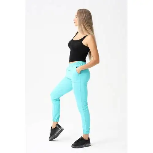 

Sexy High Waist Loose Fleece Sweatpants Trousers With Pocket 2021 Fall Winter Summer Mint Baggy Joggers Women Sweat Pants