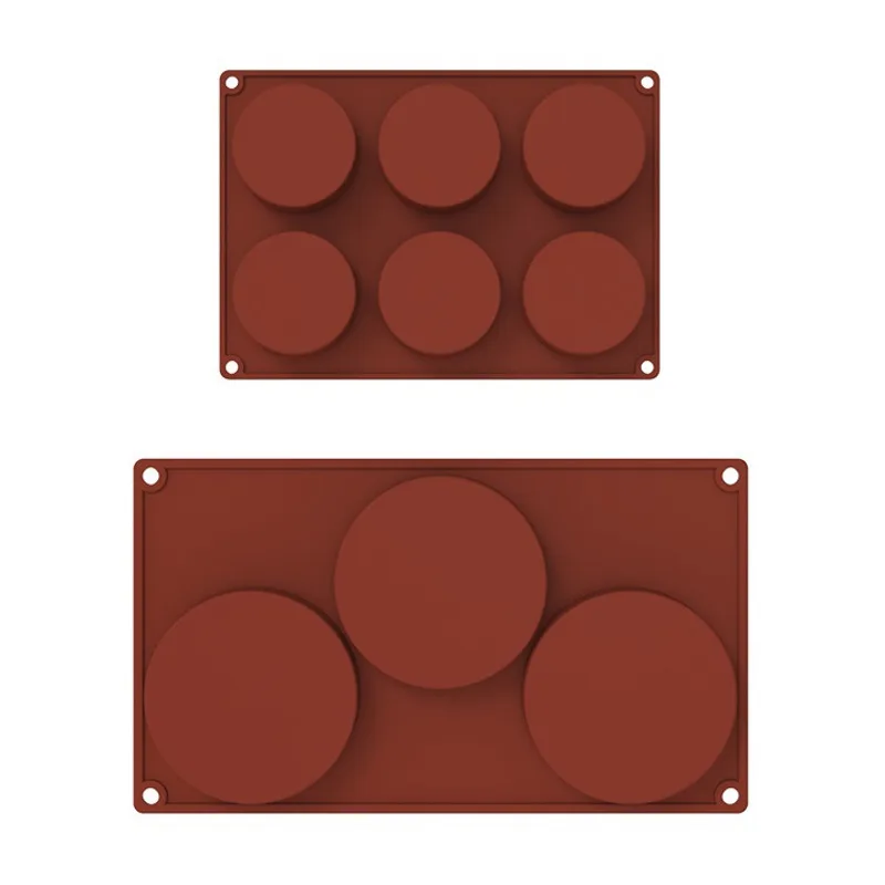 3/6 силиконовая форма круглые формы инструменты для помадки торта льда 3d конфет