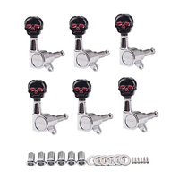 new 6r guitar tuning pegs tuners machine skull head guitar string tuning pegs machine head tuners for guitar ukulele parts