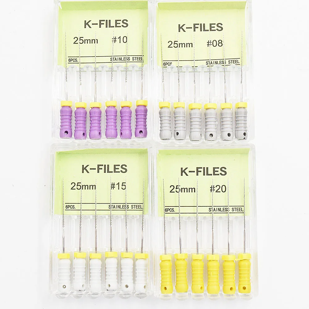 1 коробка эндододонтический корневой канал нержавеющая сталь K-файлы