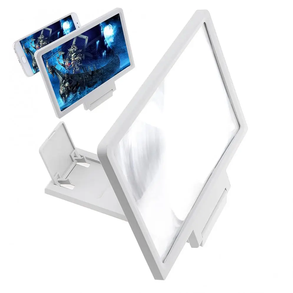 3X ПВХ + ABS Регулировка 3D телефон фильм Лупа с фотоскобой и кронштейном экрана|Лупы|