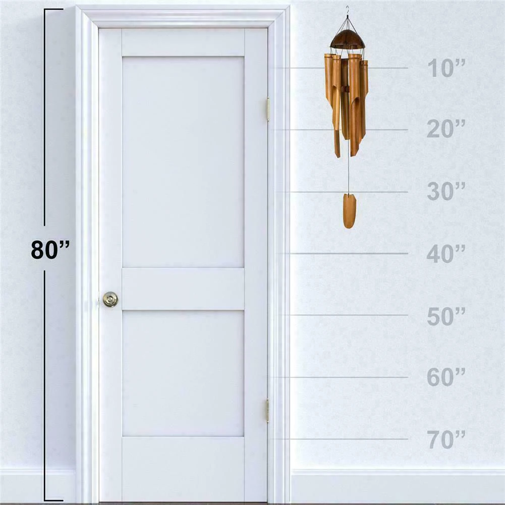 Горячая продажа Портативный Бамбуковый колокольчик подвеска ручной работы