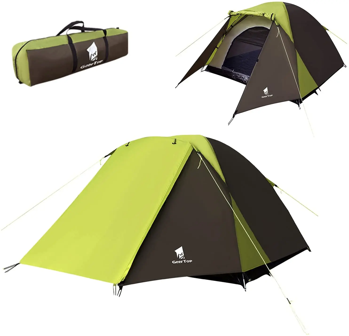 

Большая туристическая палатка GeerTop на 3-4 человек, легкая в установке, водонепроницаемая, легкая, солнцезащитная, купольная палатка, семейная...