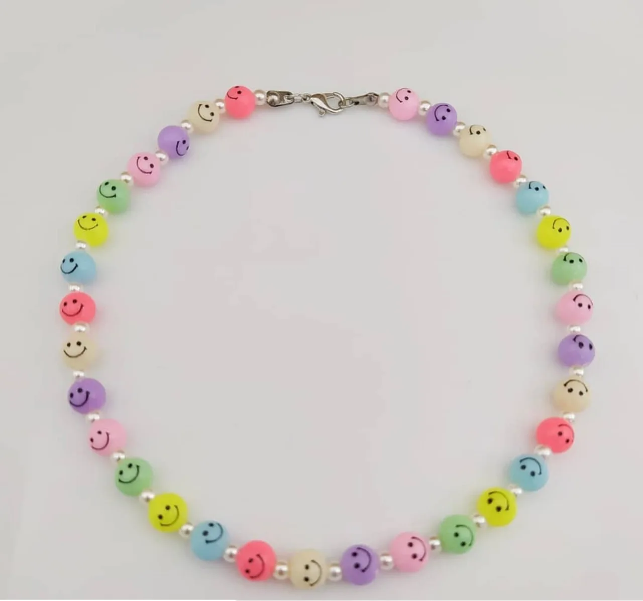 

Harajuku Cute Multicolor Resin Beads Chains Necklace for Women Girls Gift Minimalist New Fashion Neck Jewelry Punk Strand Choker