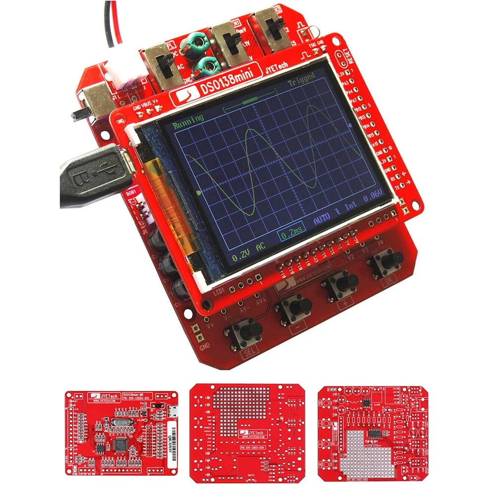 DSO138 мини SMD запчасти тест DIY практичный осциллограф набор портативный