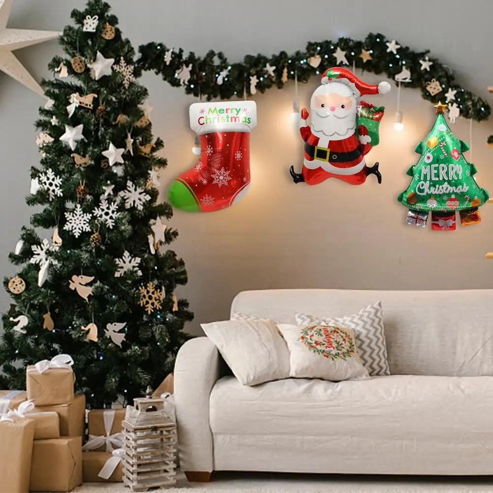 Рождественский набор воздушных шаров из майлара Рождественская елка Санта