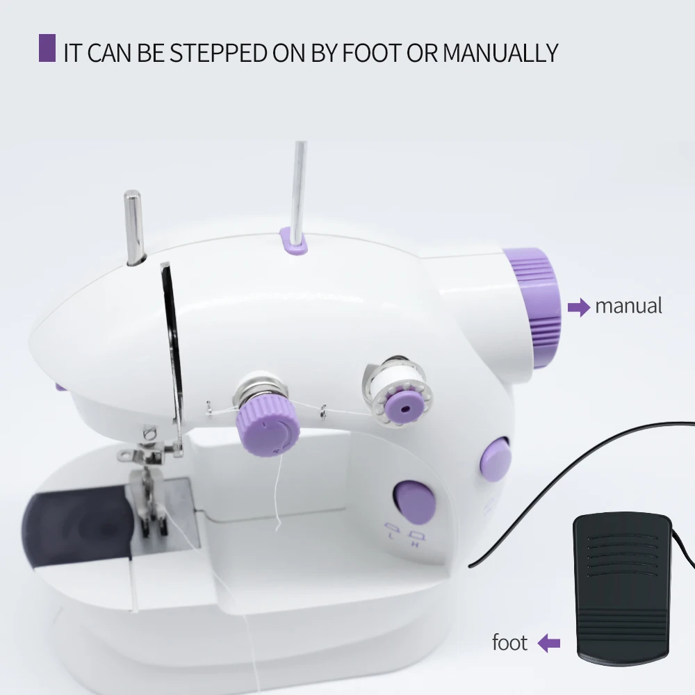 Портативная машинка для шитья настольная электрическая швейная машина мини дома