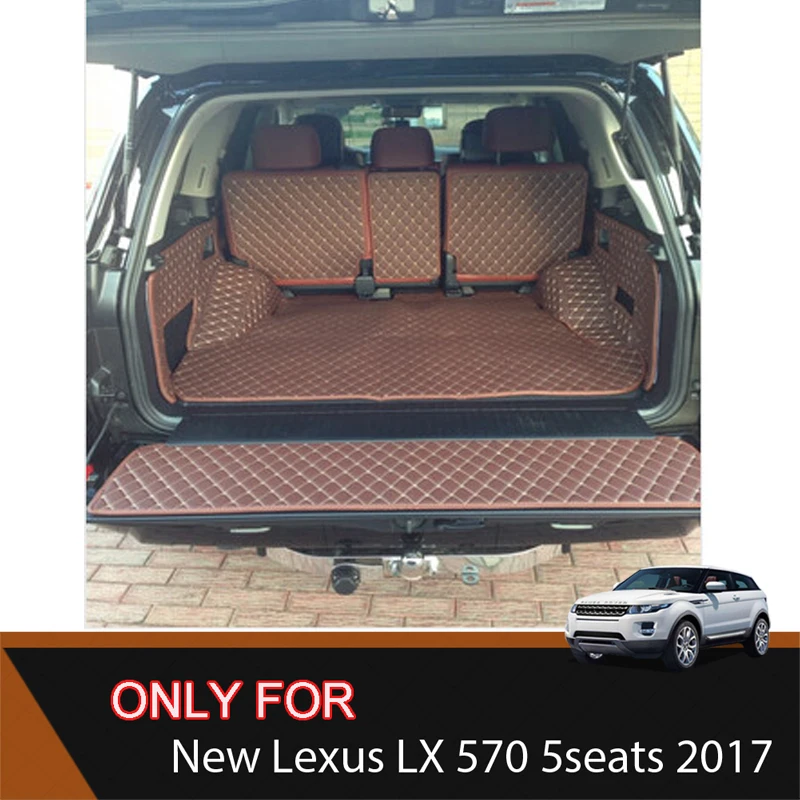 Высшее качество! Специальные коврики для багажника нового Lexus LX 570 5 мест 2017
