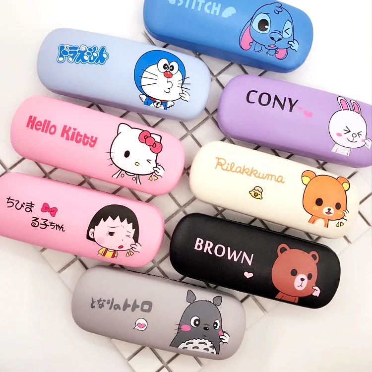 Новый мультяшный модный детский Чехол для очков при близорукости кожаный футляр