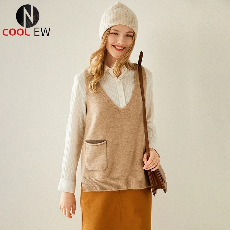 

Women's vest cashmere sweater new fashion jacket in autumn and winter