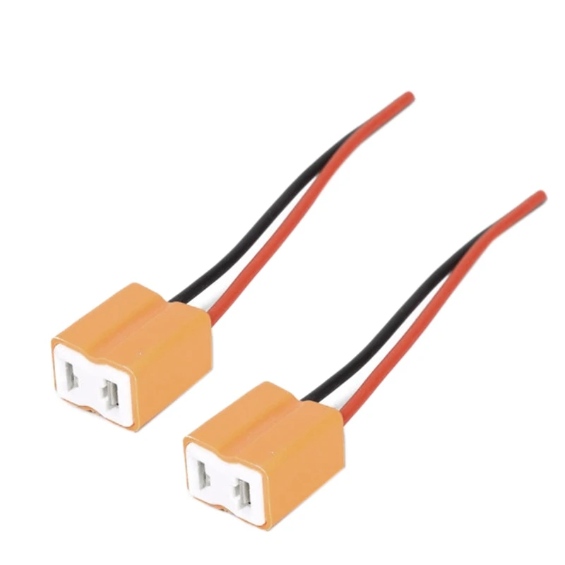 

2Pcs H7 Ceramic Led Bulb Socket Holder H7 Headlight Ceramic Plug Adapter Extension Copper Cable H7 Bulb Connector