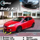Дефлектор губ бампера для Fiat Bravo  Ritmo 2007  2019, передняя юбка спойлера ДЛЯ друзей TopGear для настройкинаборовполосок