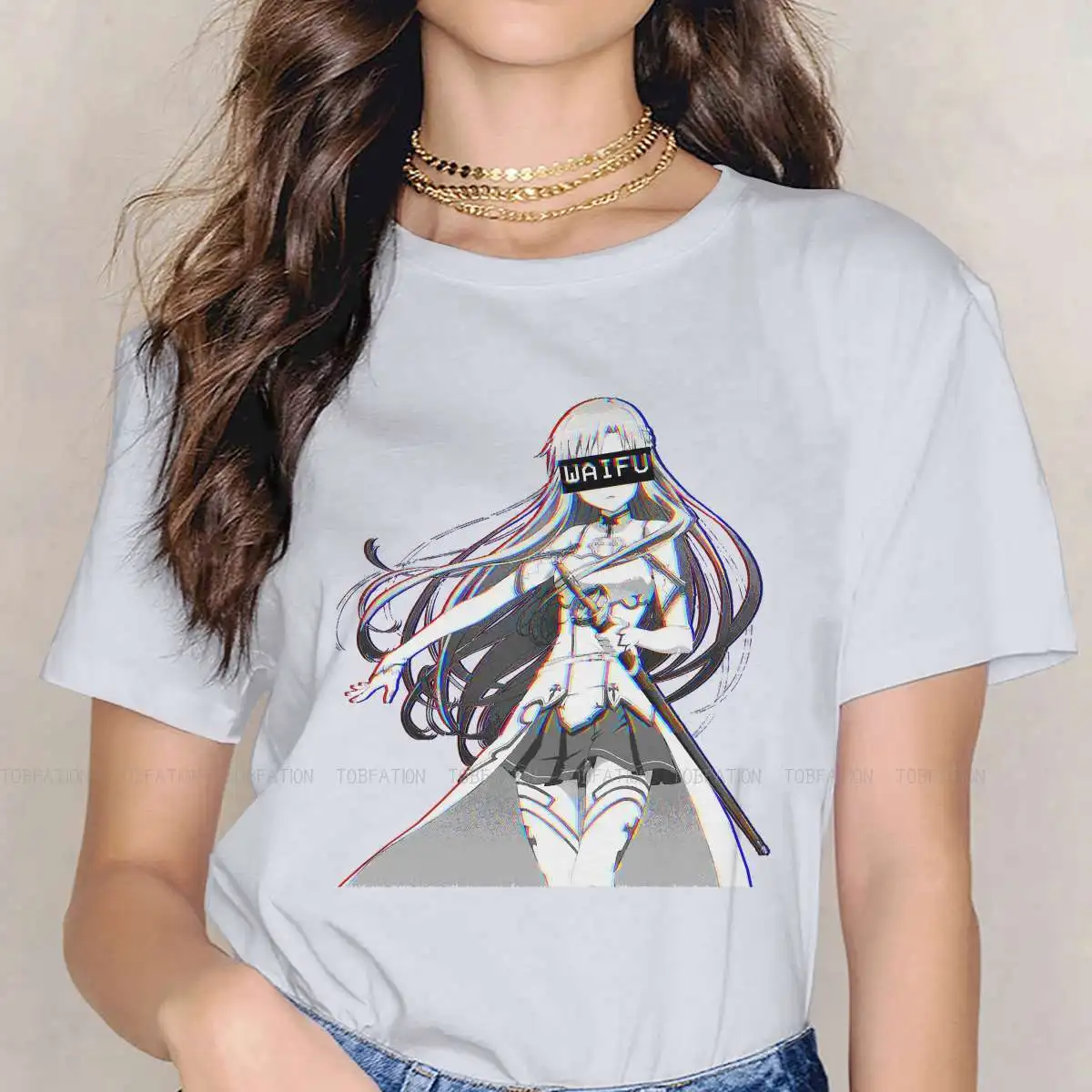 Женская одежда Asuna Waifu с изображением меча женские футболки онлайн графическим
