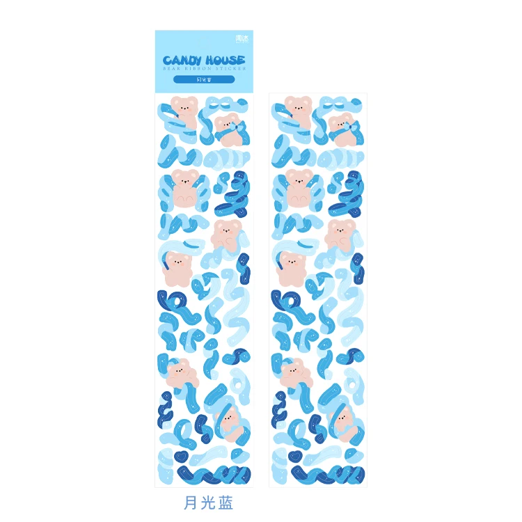 2 листа милой лентой наклейки &quotмедведь&quot вручную учетной записи Творческий