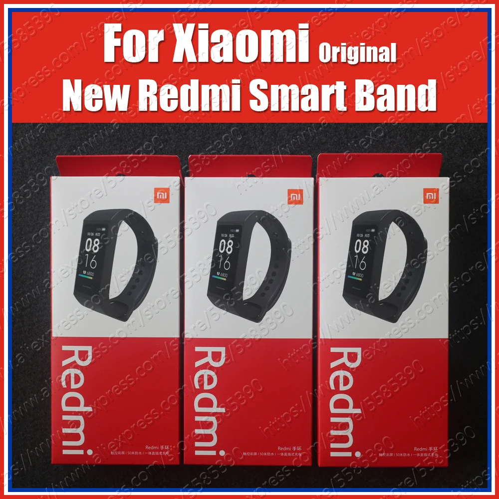Оригинальный Смарт браслет Xiaomi Redmi Band 2020 с прямой зарядкой 13g 5ATM 1 08 Bluetooth 5 0