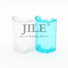 Мпц цилиндр половина 2x4x5 с 1x2 вырез 85941 Windows строительных блоков DIY Кирпич основная набор совместим с собирает частицы