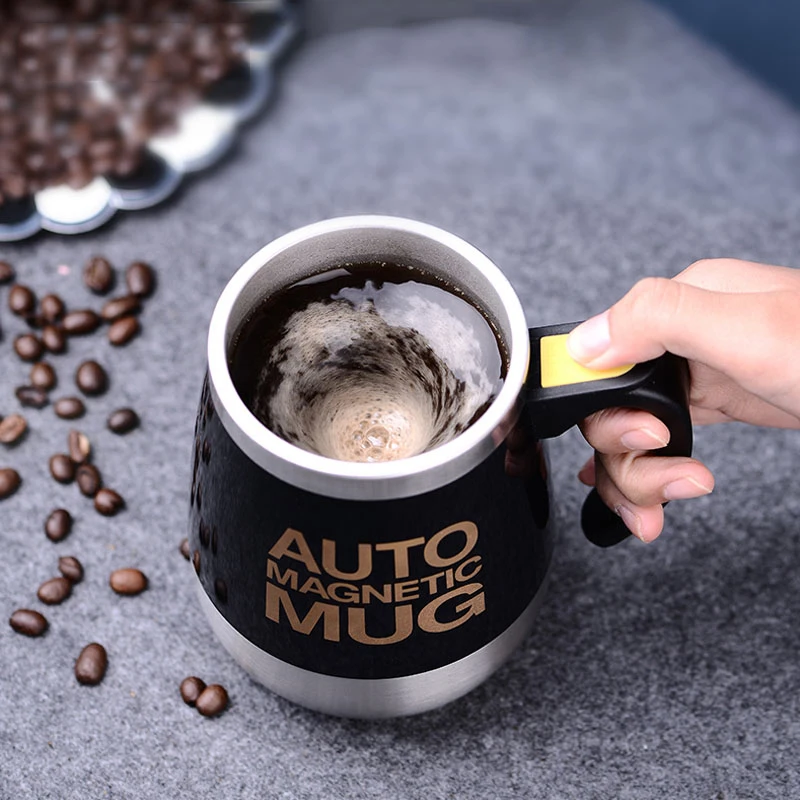 

400ml Automatic Self Stirring Magnetic Mug 304 Stainless Steel Coffee Milk Mixing Cup Creative Blender Smart Mixer Thermal Cups