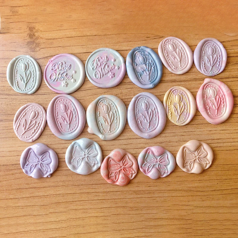 Необычный бант воск печать Краска пчелиный полоски Конверт рождественские марки