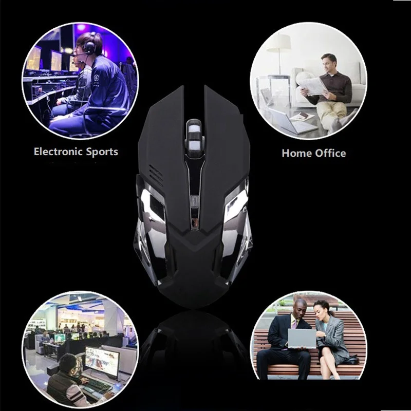 Игровая мышь 7200DPI макропрограммирование 6 кнопок металлическая матовая с