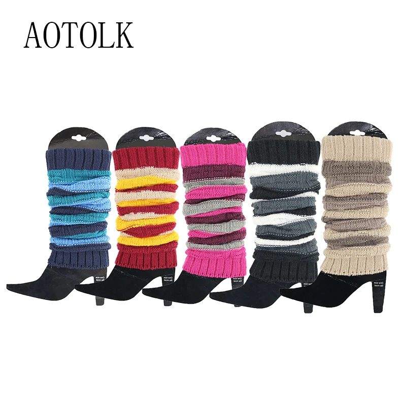 Для женщин гетры для девочек Сезон осень зима Теплая брендовая крышка леггинсы с