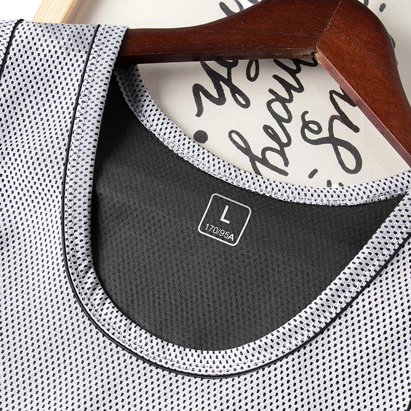 Мужское нижнее белье майка без рукавов однотонная женская спортивная футболка с