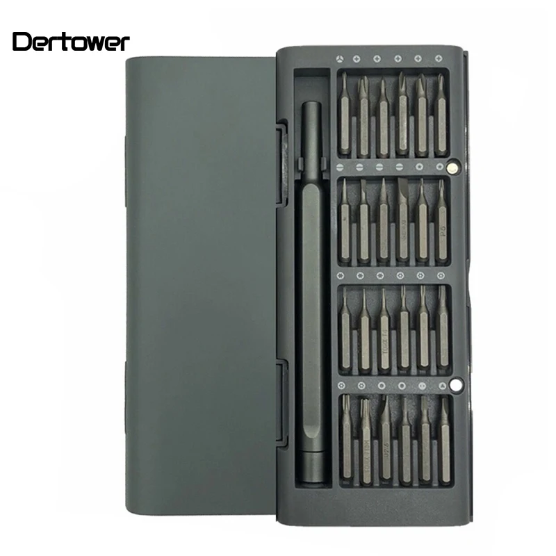 Оригинальный комплект отверток 24 прецизионные магнитные биты алюминиевая
