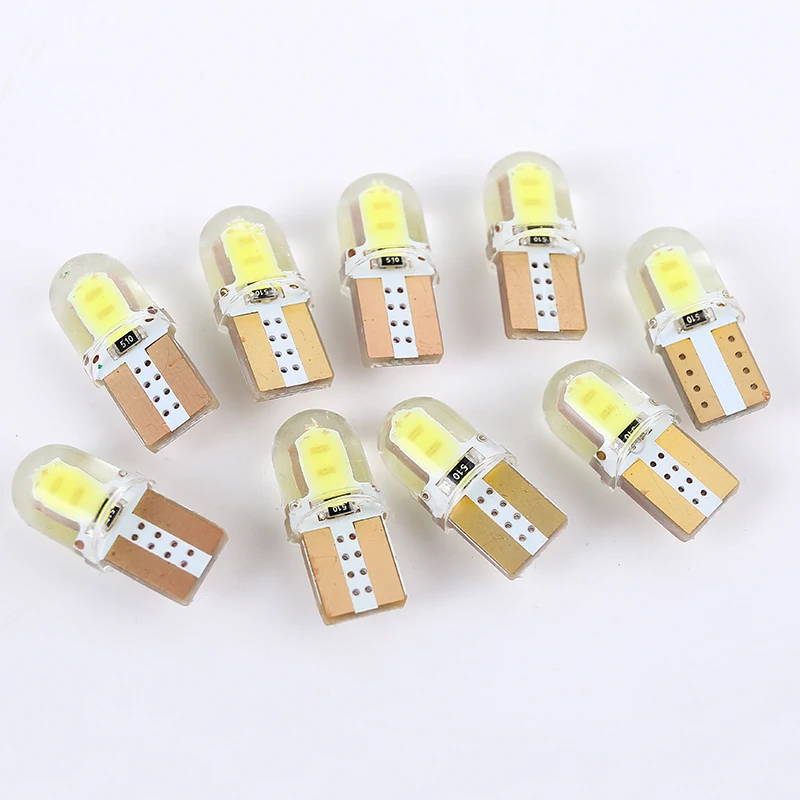 10 шт. светодиодный W5W T10 COB 8SMD автомобиля Подсветка салона для VW Polo Golf 4 5 7 6 T5 T4 Beetle Passat B6 B5 B7 B5.5 Touran Bora Caddy