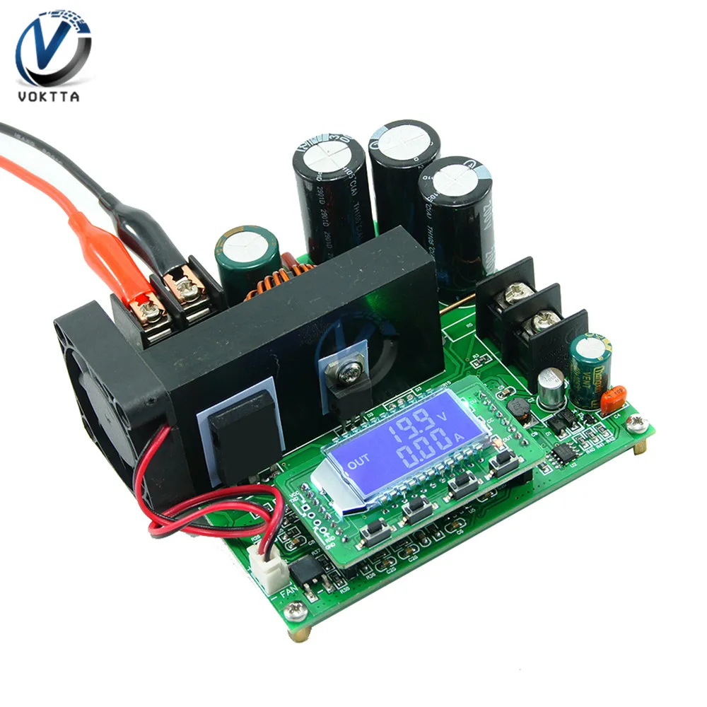 BST900W DC-DC Boost ЖК-дисплей Повышающий Модуль питания 8-60 В до 10-120 трансформатор