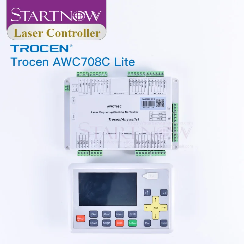 Плата управления лазером Trocen AWC708C Lite CO2 обновленная плата Anywells AWC7824 CNC детали