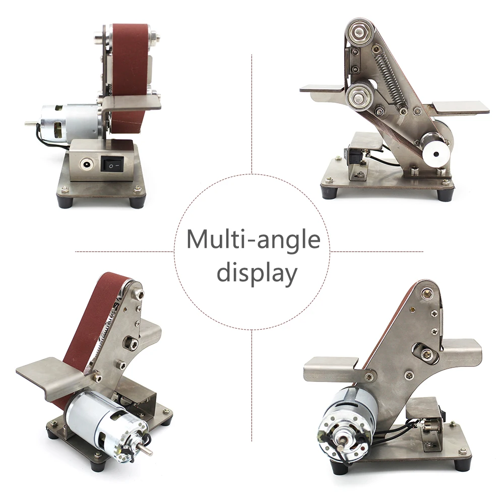 Электрический шлифовальный станок настольная ленточная шлифовальная машинка