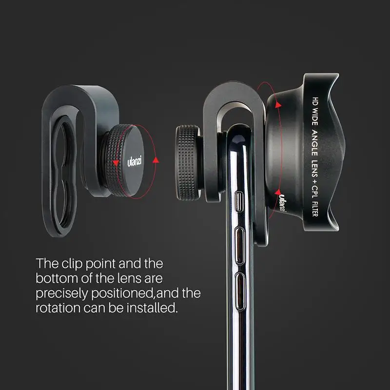 16 мм HD широкоугольный объектив телефона с CPL-фильтром объектива камеры