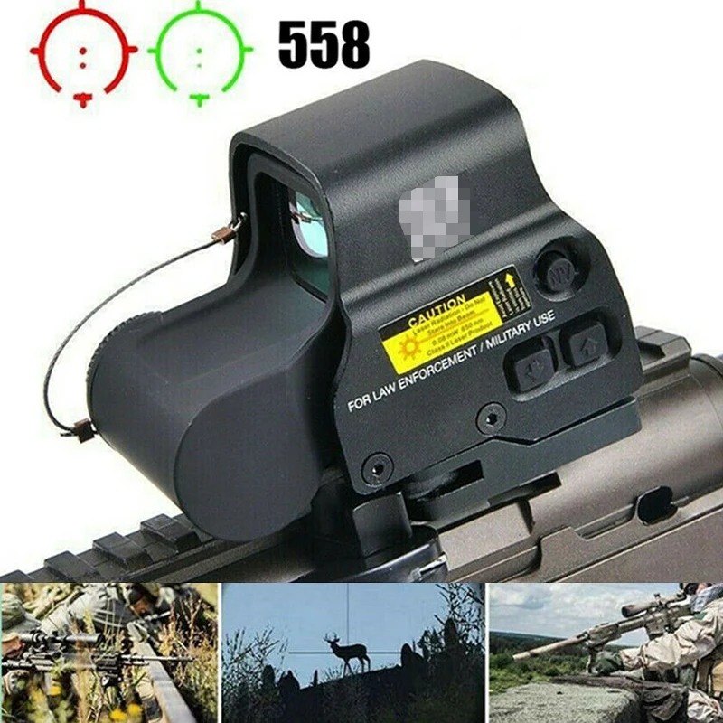 G33 3X Sight Magnifier With Switch to Side QD Mount + 558 Red Green Dot Outdoor Hunting Optic Scope