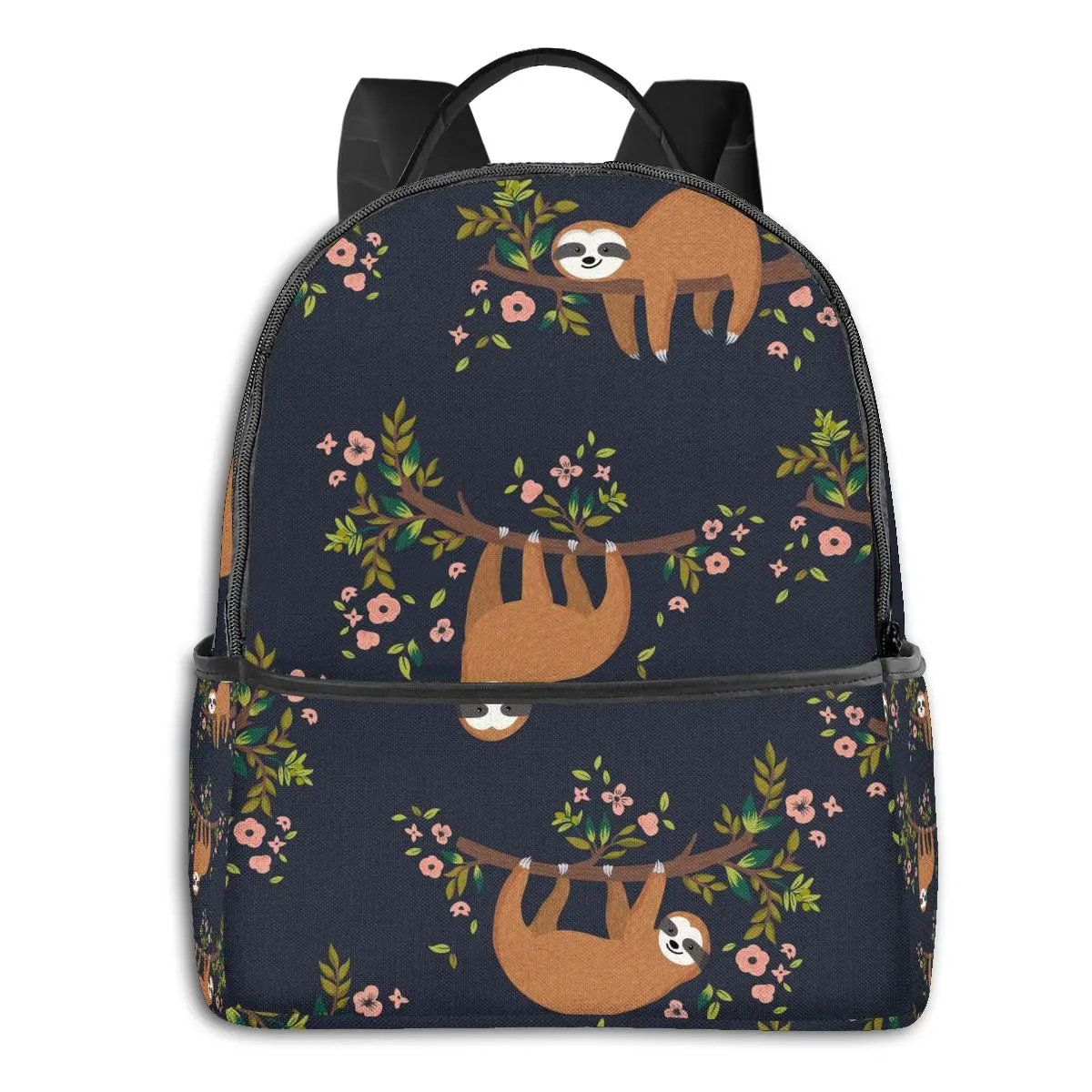 

Забавный рюкзак Ленивец с цветами и ветками, модный рюкзак для студентов-подростков, школьная сумка, уникальная Студенческая сумка для книг