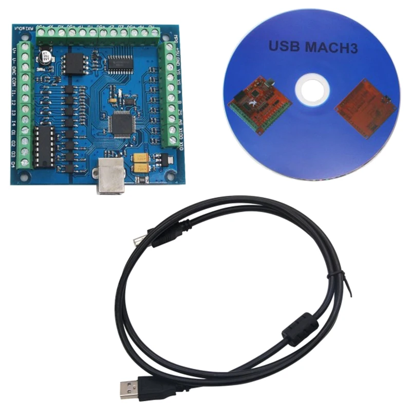 CNC MACH3 USB 4 оси 100 кГц USBCNC Гладкий Степпер контроллер движения карта секционная