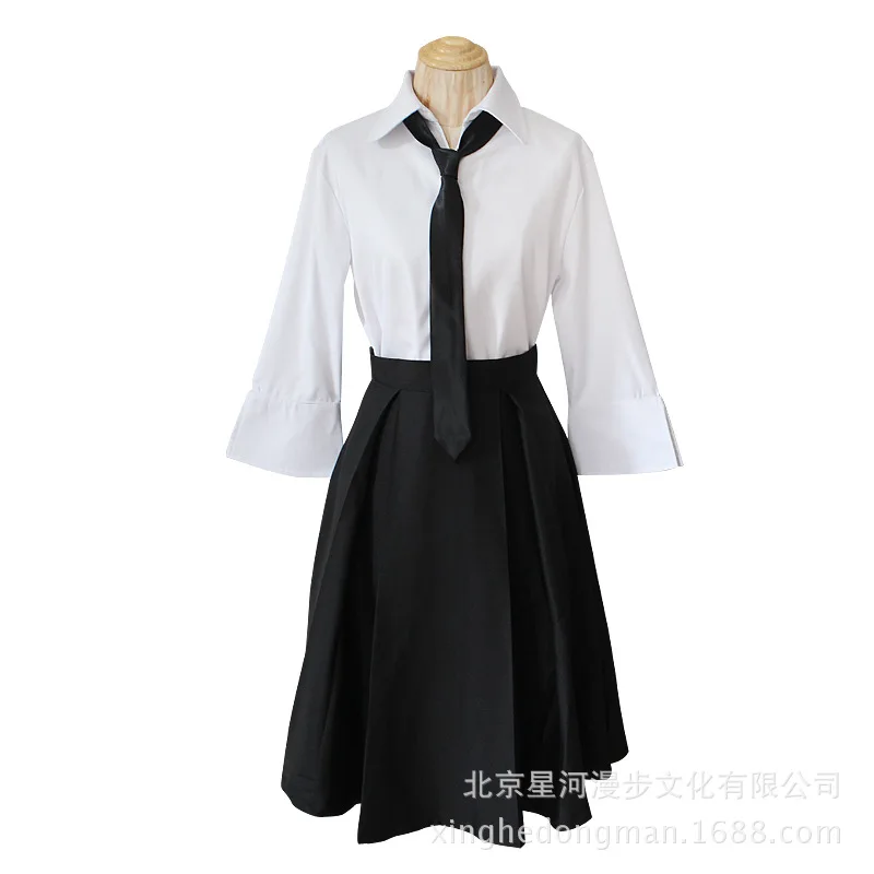 Костюмы для косплея аниме Bungo Stray Dogs Akiko Yosano рубашка + юбка галстук перчатки носки
