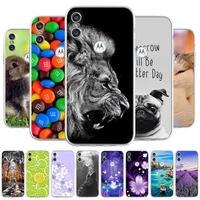 for motorola moto case silicon soft tpu bumper for moto one power p30 note hyper phone cover protect shell coque