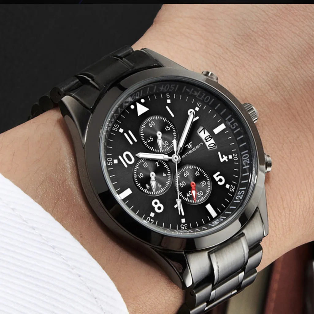 Бизнес часы для мужчин 2020 Роскошные Брендовые мужские Часы повседневные