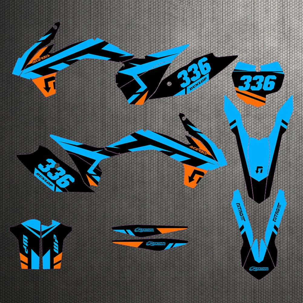 Графические Стикеры для KTM EXC EXCF XCW 2014 2015 2016 150-250 300 350 450 500 | Автомобили и мотоциклы