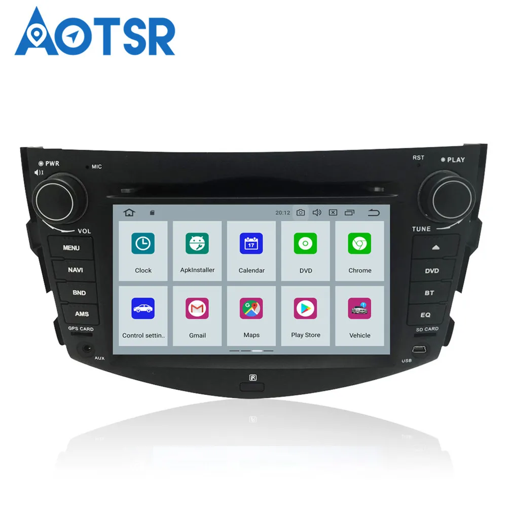 Android 9.0 Car DVD player GPS navigation dash for Toyota RAV4 2006-2012 radio recorder car video headunit | Автомобили и