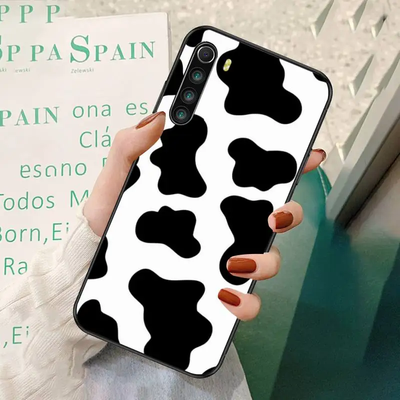 

0 Cow Pattern Black Soft Phone Case For Redmi 7 8 9 A K20 30 Pro Note 8 9 Pro 9s