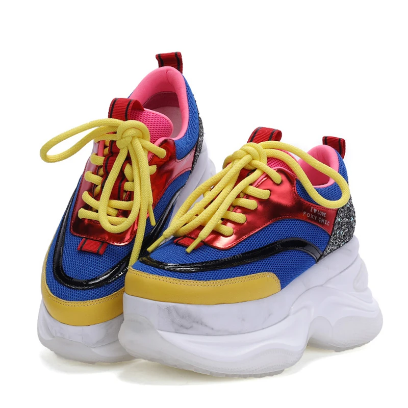 2020 г. модные женские кроссовки на толстой подошве женская повседневная обувь