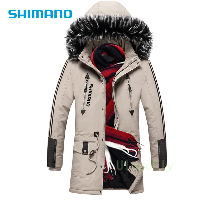 

Рыболовная куртка Shimanos, утепленная теплая зимняя одежда для кемпинга и рыбалки, дышащая ветровка от морщин Daiwa для мужчин