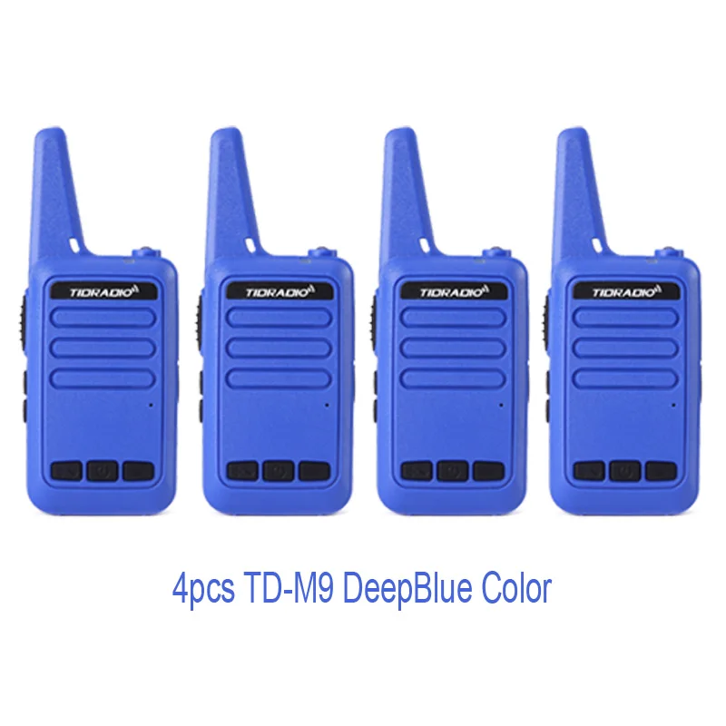 4XDeep Blue 4 шт./лот мини-рация детская радиостанция рация для охотыTID TD-M9 двухсторонний радиоприемник рождественский подарок портативное радио hfwbz - Цвет: 4XDeep Blue