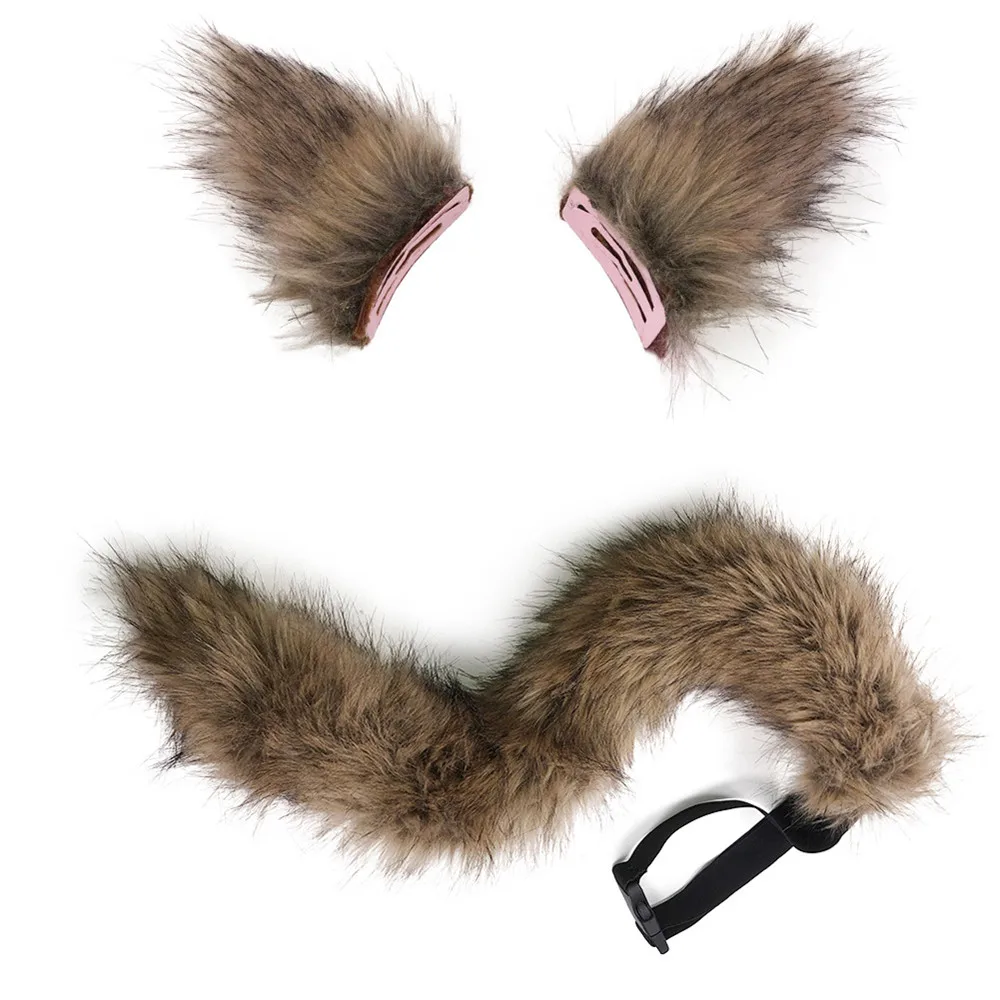 cosplay costume props animal fox tail ears for adult children Halloween carnival Christmas performance party | Тематическая одежда