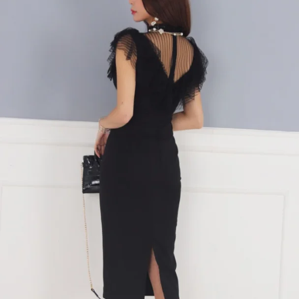 Маленькое Сексуальное Кружевное белое платье лето 2020 без рукавов приталенное