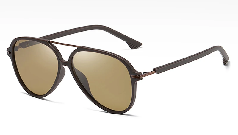 brown Peekaboo tr90 ретро поляризованные солнцезащитные очки мужские подарки на Рождество коричневые поляризованные солнцезащитные очки для вождения летние очки uv400 - Цвет линз: brown