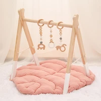 baby bed bell toys wooden mobile fitness frame play gym crib pendant decoration handmade stroller accessories newborn gift