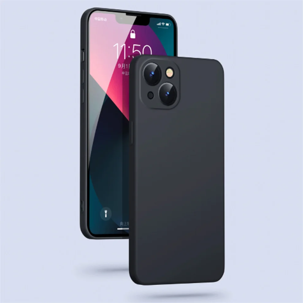 

case for iPhone 13Pro, matte case iPhone 13 Pro soft liquid tpu phone cases iPhone-13 Mini Apple 13 Pro Max cover iPhone13 Pro
